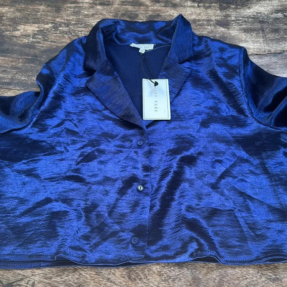 Blue Emory park blouse size large NWT - Picture 5 of 16